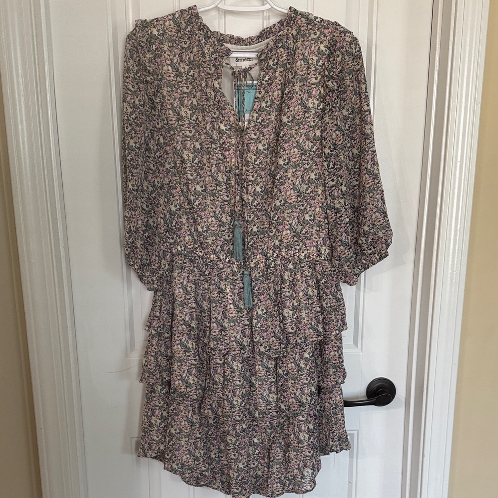 NWT &merci Tiered Mini Dress, size S